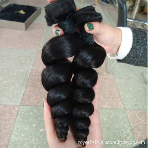 Royce Top Grade Cuticle Aligned Virgin Straight Brazilian Weave Hair Extension Raw Virgin Human hair Bundles